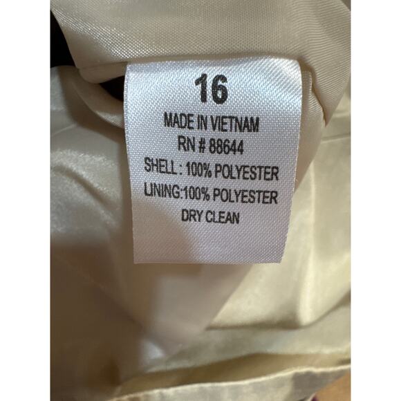 John Meyer Beige Professional Designer Skirt Jacket Suit Set Women 16 - Picture 10 of 10